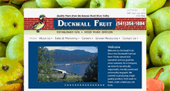 Desktop Screenshot of duckwallfruit.com