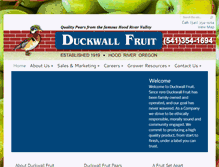 Tablet Screenshot of duckwallfruit.com